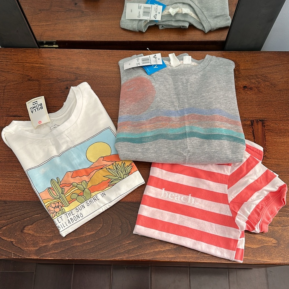 Billabong + Roxy girls bundle NWT